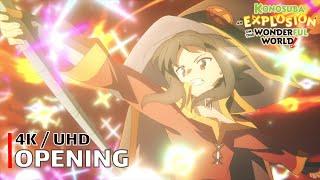 KonoSuba An Explosion on This Wonderful World - Opening 【STAY FREE】 4K  UHD Creditless  CC