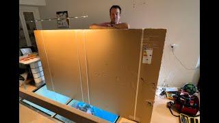 2023 98 Samsung QLED unboxing and wallmounting