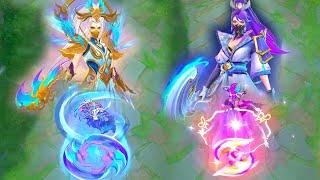 Hanabi Moonlit Ninja VS Riverland Phoenix Skin Comparison