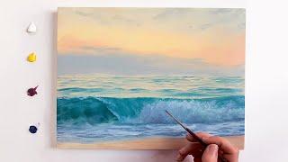 How to Paint an Ocean Sunset  Oil Painting Tutorial with Cranfield Oil Paints