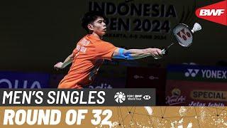 KAPAL API Indonesia Open 2024  Leong Jun Hao MAS vs. Jonatan Christie INA 3  R32