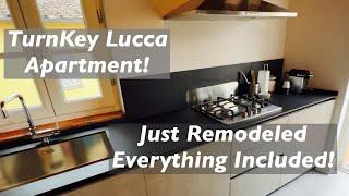 TurnKey Lucca Apartment Tour EVERYTHING Included. Historic Center Brand New On Market 