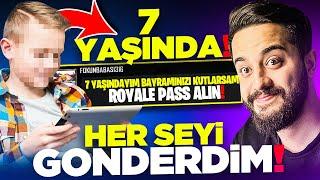 7 YAŞINDA ÇOCUK BAYRAM HARÇLIĞI YERİNE ROYALE PASS İSTEDİ BAYRAM ÖZEL PUBG Mobile