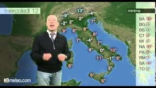 Previsioni meteo Video per mercoledi 12 febbraio