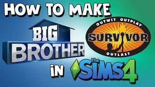 How To Make Big Brother And Survivor In The Sims 4