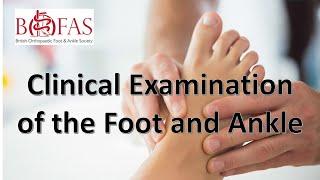 Clinical Examination of the Foot and Ankle