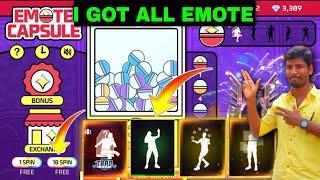 I GOT ALL EMOTE  EMOTE CAPSULE EVENT FREEFIRE NEW EMOTE CAPSULE EVENT FREEFIRE EMOTE CAPSULE EVENT