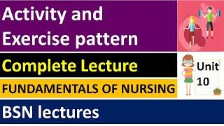 Activity and Exercise Pattern  Fundamentals of Nursing  Unit #10  BSN Lectures