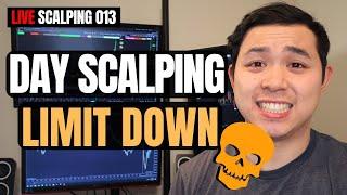 Scalping E mini Futures on Limit Down  Live Scalping 013