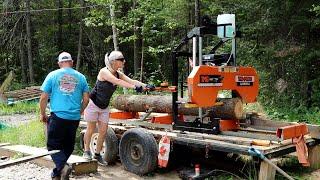 We Need Lumber for our Off Grid Bunkie in Northern Ontario-Maintenance on the Mill is Key