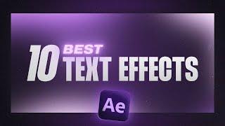 10 Text Animations You Need To Know After Effects Tutorial