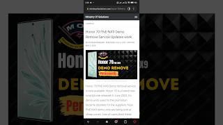 Honor 70 FNE-NX9 demo remove done Updates work  #honor70 #demo