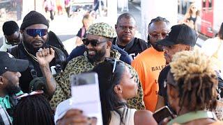 F@lly Ipupa  larrivée de Fally ipupa a Bordeaux pour son concert du 13 Juillet 2024 a ARKEA ARENA