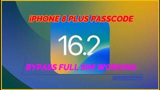 iPHONE 8 PLUS iOS 16.2 PASSCODE BYPASS FULL SIM WORKING WITH UNLOCKTOOLFULL SOLUTION