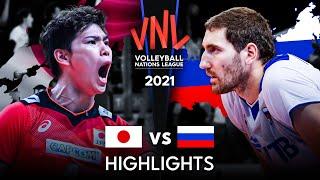 LEGENDARY MATCH  JAPAN vs RUSSIA  Mens VNL 2021