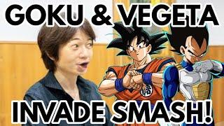 Goku and Vegeta invade Smash Ultimate Sakurai Designing