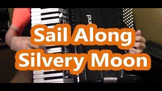 Roland 4x digital accordion. Sail Along Silvery Moon. Dale Mathis Accordion