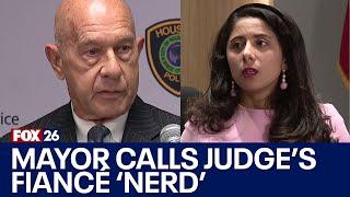 Houston mayor calls Harris County judges fiancé a nerd Is there beef?