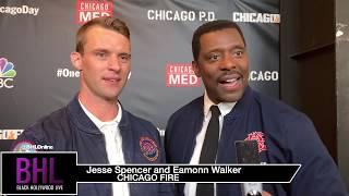 Jesse Spencer and Eamonn Walker Want Boxing and Motorbikes  NBC One Chicago Day Red Carpet