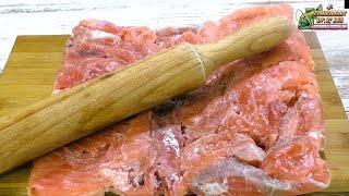 Бюджетный рецепт рулет из красной рыбы за копейки вкусное блюдо на 23 февраля