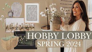 HOBBY LOBBY SPRING SHOP WITH ME 2024  HOBBY LOBBY CLEARANCE FINDS + spring decorating ideas