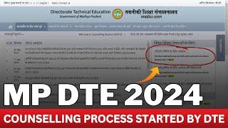 mp dte counselling 2024 procedure started  college needs to submit EOA  mp dte 2024 date