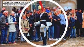 Elderly and Young People Had a Chance to Watch the Famous Punishment Parade at Horse Guards London