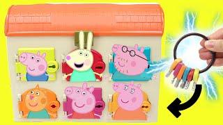 Peppa Pig Surprise Doors with Keys + DIY Crafts for Kids