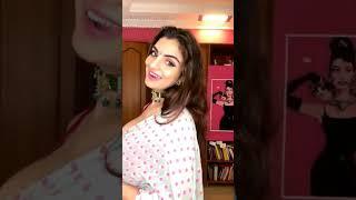 Anveshi Jain  Live in saree  For more videos contact to buy on @LivevdsAJ Telegram.