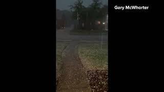 DFW Weather Hail storm in Mesquite Texas