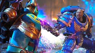 Space Marine 2 Ultramarines Vs Chaos Space Marines Scene - Warhammer 40K