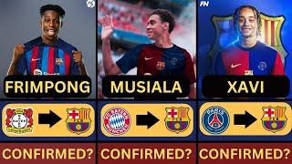 Fc Barcelona Transfers Targets Summer 202425 FtMusiala Frimpong Xavi simmons