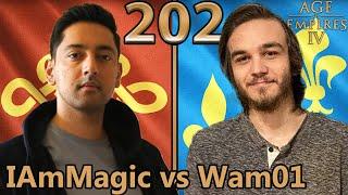 Kanadisches Duell  - IAmMagic Chinesen vs Wam01 Franzosen - Age of Empires 4 Cast 202 4K