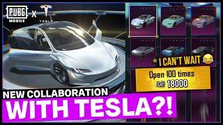 A MAN WHO OPENS 100 CRATES AT ONCE   TESLA CRATE OPENING  PUBG MOBILE