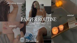 RELAXING SELF CARE DAY  pamper routine everything shower feminine hygiene skin and hair care 🫧