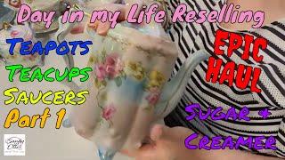 EPIC Haul  Teacups & Saucers  Teapots  Cream & Sugar Sets  Part 1