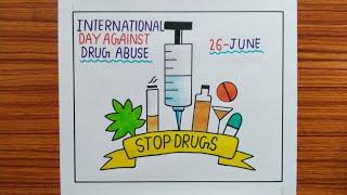 ലഹരി വിരുദ്ധ പോസ്റ്റർ  Anti Drugs Day Poster Malayalam  Say No To Drugs Poster  Drugs Day Poster