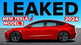 BREAKING New 2024 Tesla Model 3 Just LEAKED