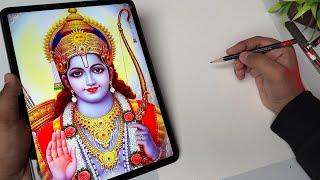 Draw with me - Shree Ram Ji Drawing  Outline Tutorial