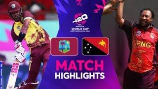 West Indies vs PNG 2nd T20 World Cup Match Highlights  ICC World Cup 2024  WI vs PNG Highlights