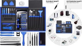 80 IN 1 Professional Computer Repair Tool Kit Precision Screwdriver Set with 56 Bits & Also More