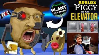 I am MR. P in ROBLOX PIGGY  Gaming in an ELEVATOR FGTeeVs Chapter 12 Plant TRUE ENDING