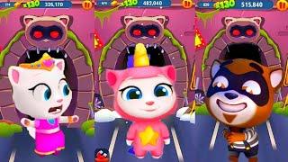 Talking tom gold  run Говорящий Том бег за золотом Сила цветов и Анджела