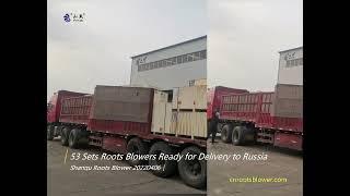 53 Sets Shangu Roots Blower Delivery to Russia