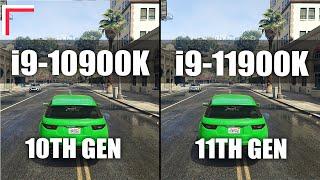 Intel Core i9-10900K vs Intel Core i9-11900K — Test in 10 Games 1080p 1440p