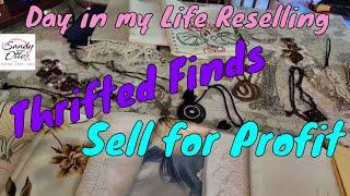 Thrifted Finds to Sell for Profit  Live YouTube Sales  Full-time Resellers Journey