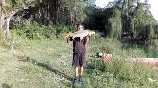 Pesca de carpa en el dique San Roque