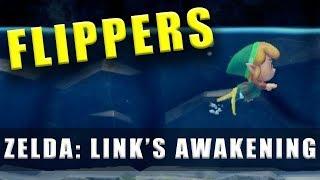 The Legend of Zelda Links Awakening Switch Flippers - How to swim