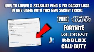 Lower Ping & Fix Packet Loss In ANY Game With This NEW Trick