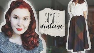 Simple Vintage Tips  Retro Style for Work School Beginners